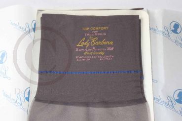 Lady Barbara Nylons 92 cm US Nylonstrümpfe Graphite 10 XL