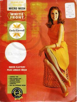 Lady Carroll US-Nylonstrümpfe White Gr. 10