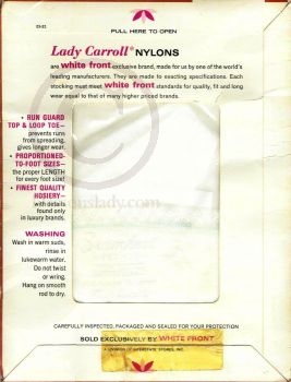 Lady Carroll US-Nylonstrümpfe White Gr. 10