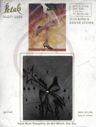 Nylonstrumpfhose mit Stern Strass-Rhinestone-Applikation