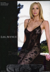 Leg Avenue 8456 Rosenmuster Spitzen Bodystocking