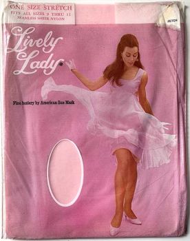 Farbige US Nylon Strümpfe Lively lady Größe 9 bis 11