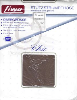 Liwa Stützstrumpfhose 40 Den Braun