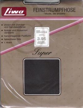 Liwa Super Feinstrumpfhose Anthrazit