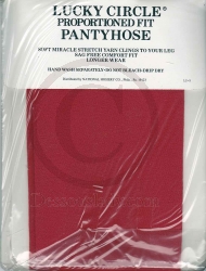 Vintage Rote US Strumpfhose Blickdicht