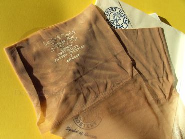 Lucky Circle Lady Nylon Stockings Sz Average