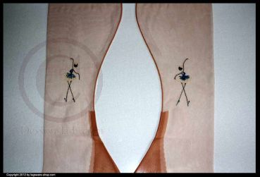 Veitel Ballerina Handbemalte Vintage Nahtnylonstrümpfe US 10,5 M