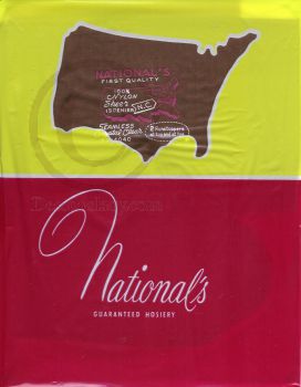 Nationals echte alte US-Nylons 9,5 Lang