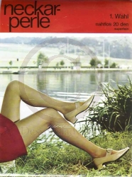Neckar Perle alte Nylons RHT Gr.11,5 XXL 115 cm