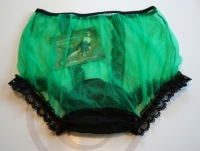 Sissi Style Nylonhöschen Grün-Schwarz 3XL