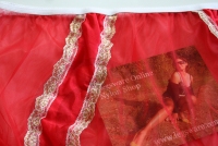 Rotes Sexy Retro Style Nylon Höschen XL