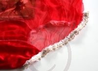 Rotes Sexy Retro Style Nylon Höschen XL