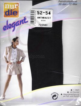 Nur die Elegant alte Feinstrumpfhose Nylons 52-54