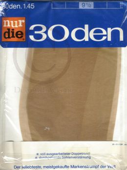 Nur Die 30 Den Straps Feinstrümpfe Gr. 9,5