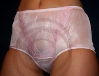 50/60er Nylon Panty PIN UP Yellow 100% Nylon XL