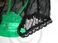 Nylon Höschen Schwarz Sexy Vintage Style Large