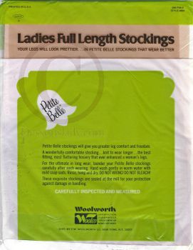 Petite Belle alte Nahtlose US Nylons Gr. 9,5 M