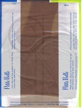 Petite Belle braune Nahtlose US Nylons Größe 10,5