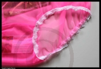 Sheer Vintage Style Pink Glo Nylon Panty Brief