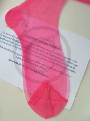 Retro US Nylonstrümpfe Hot Pink Gr.10