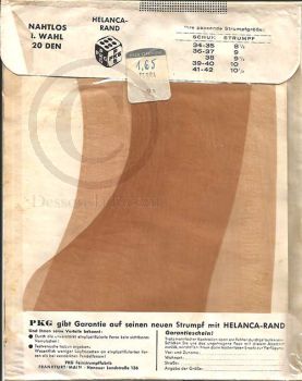 PKG braune Vintage Nylonstrümpfe mit unverstärkter Ferse
