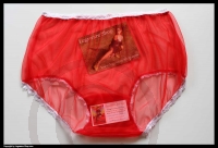 Sheer Vintage Style Red Devil Nylon Panty Brief