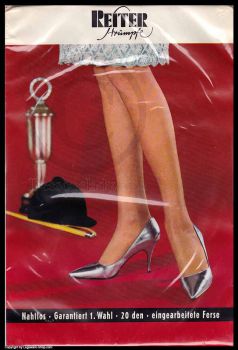 Reiter Old Brown Nice Seamless Stockings Nylons