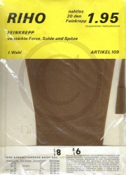 RIHO Feinkrepp-Strümpfe nahtlos Gr. 8,5-9,5