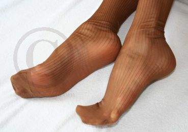Roman Stripe alte gestreifte US-Nylonstruempfe