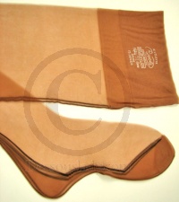 Rivoli Seamed US Nylons Fancy Heel Sz 10,5