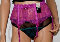 Lilac 4 Strap Suspender Belt High waist