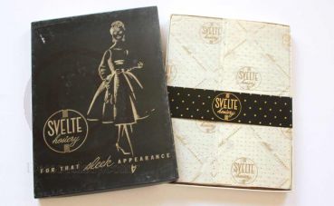 SVELTE 89 cm Vintage Nahtnylonstruempfe Nylons US 10