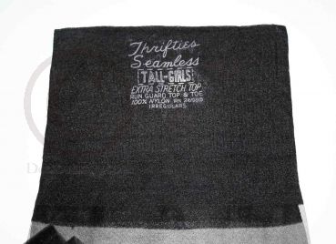 Thrifties alte schwarze US Nylons 11 XXL