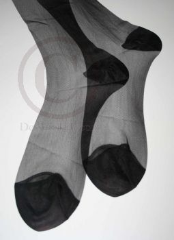 Thrifties alte schwarze US Nylons 11 XXL