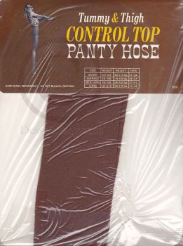 Tummy Pantyhose Vintage US Sheer Nylon Suntone