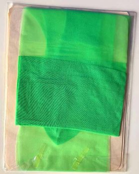 Nahtlose US Vintage Nylonstruempfe RT Grün 10,5