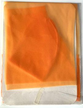 Nahtlose Vintage Nylonstrümpfe Orange Nylons US 10 M