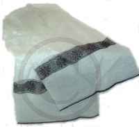 Vintage glänzende US Nylon Strümpfe Gr. 8,5 Silber