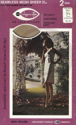 Virginia Lee 2 Paar Nylon Strümpfe Grösse US 9,5