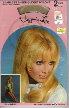 Virginia Lee 2 Paar Nylon Strümpfe US 10,5
