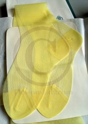 Mary Gray US Nylon Strümpfe Gelb Gr. 8,5