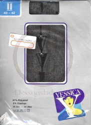Yessica schwarze Naht Strumpfhose Gr. 40-42