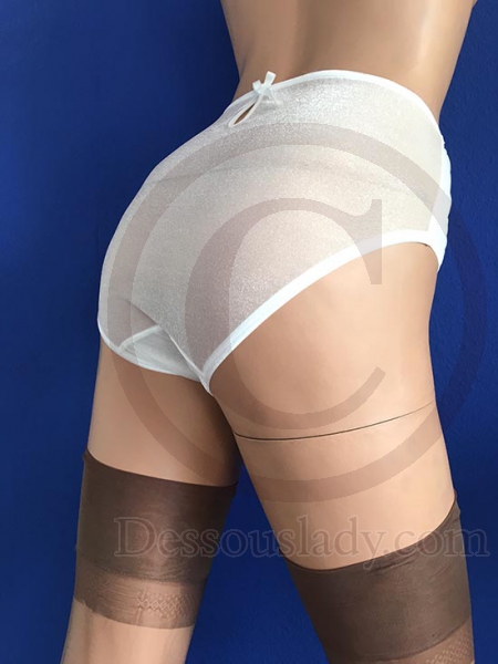 Hüftslip Klassik Retro Style Weiss