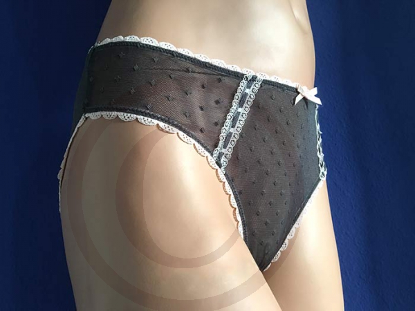 Soft Sexy Brown Sheer Nylon Panties Brief