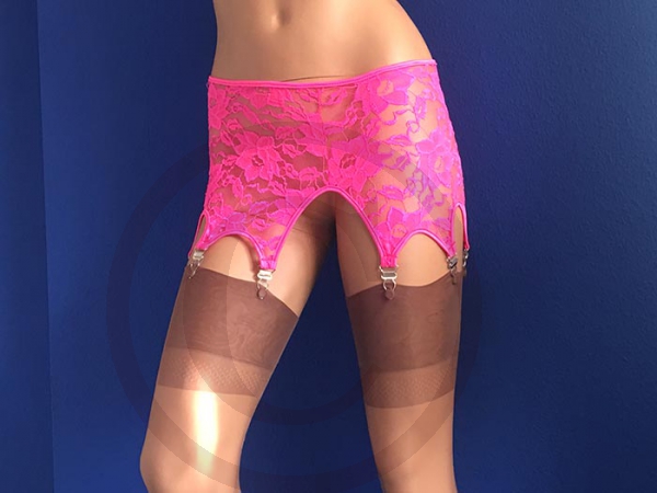 Sexy Pink Blumendesign Strapshalter mit 8 Haltern