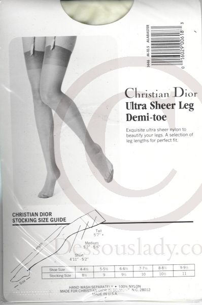 2 Paar Pack Christian Dior Strümpfe Gr.10,5 M