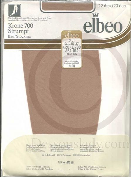 Elbeo Krone 700 Sheer Brown Stockings 8,5-9