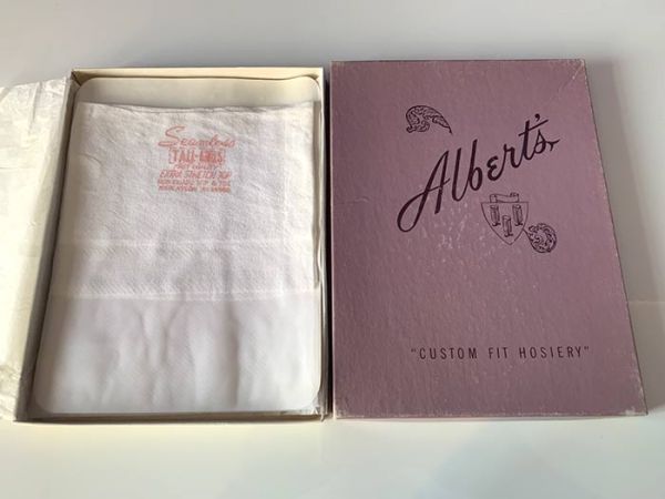 Alberts Tall Girls 102 cm Vintage US Nylonstrümpfe Gr 12 XXL