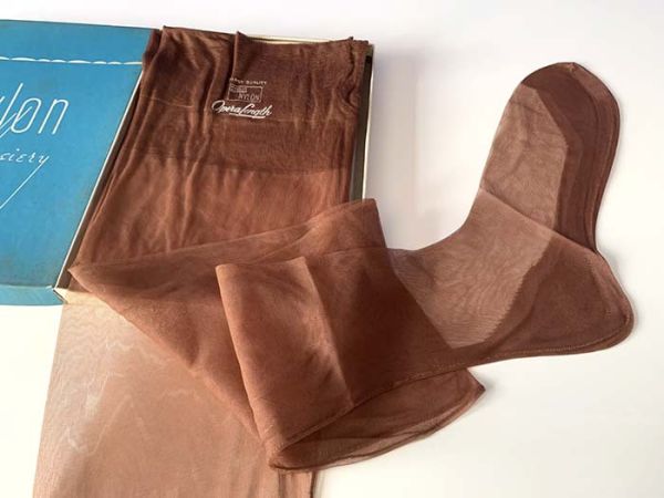 Nylon Hosiery FF US Nahtnylonstrümpfe Nylons 89 cm 10,5 Large