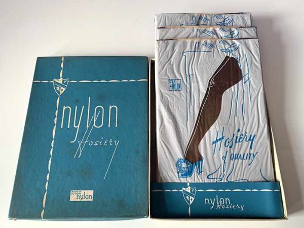 Nylon Hosiery FF US Nahtnylonstrümpfe Nylons 89 cm 10,5 Large